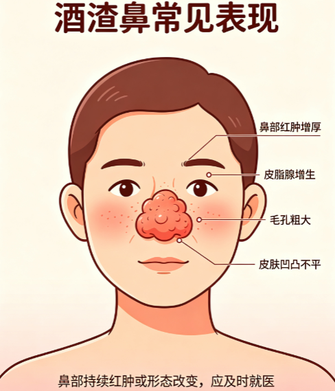 中医看酒渣鼻，红鼻子不在有