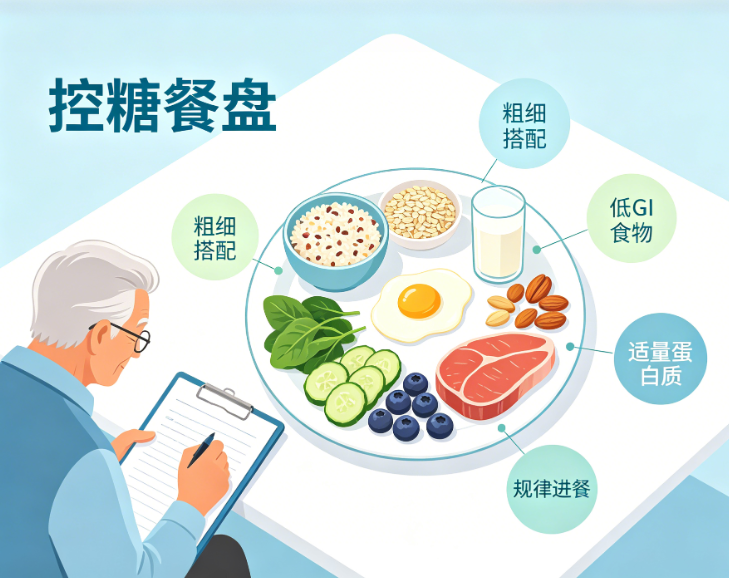学会健康饮食，远离糖尿病！