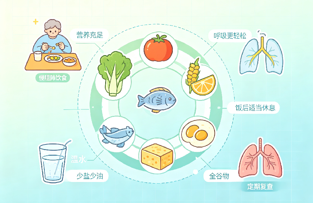 慢阻肺患者在饮食方面有什么需要注意的？